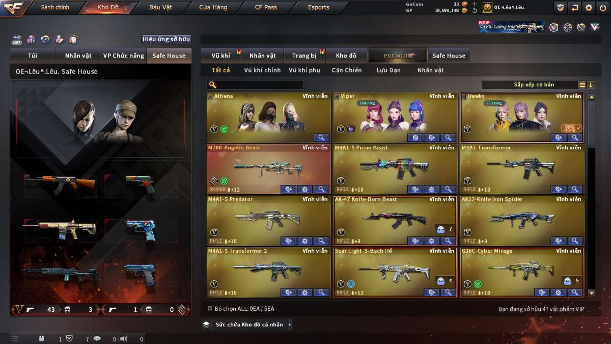 shop acc cf uy tin gia re